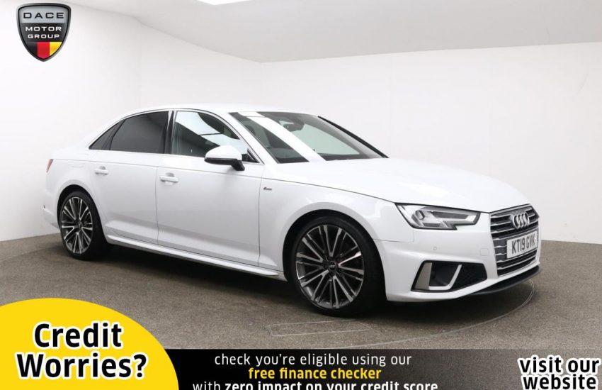 Used 2019 WHITE AUDI A4 for sale in Manchester