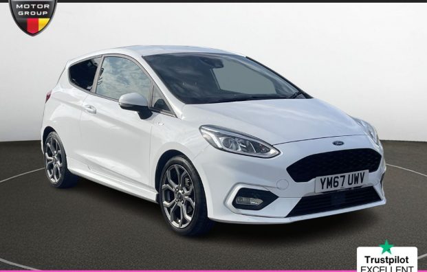 Used 2018 WHITE FORD FIESTA for sale in Manchester