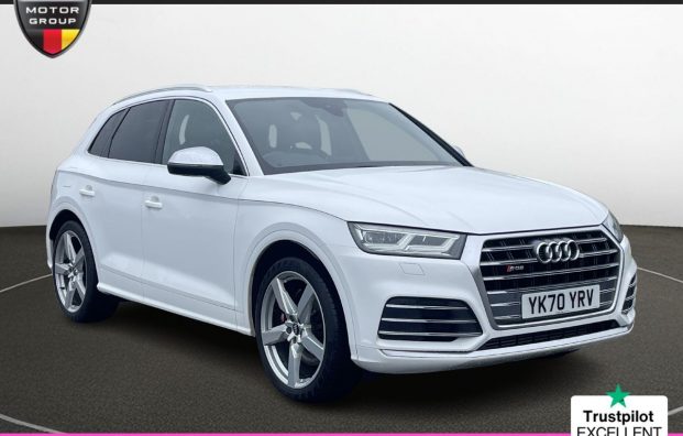 Used 2020 WHITE AUDI SQ5 for sale in Manchester