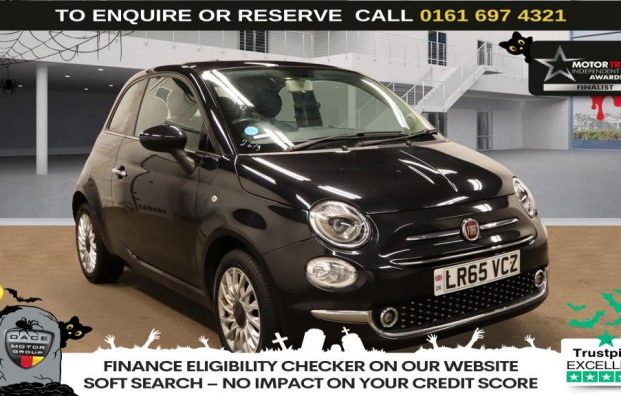Used 2015 BLACK FIAT 500 for sale in Manchester