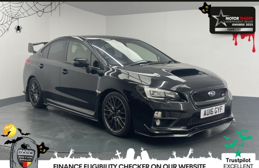 Used 2016 BLACK SUBARU WRX STI for sale in Manchester
