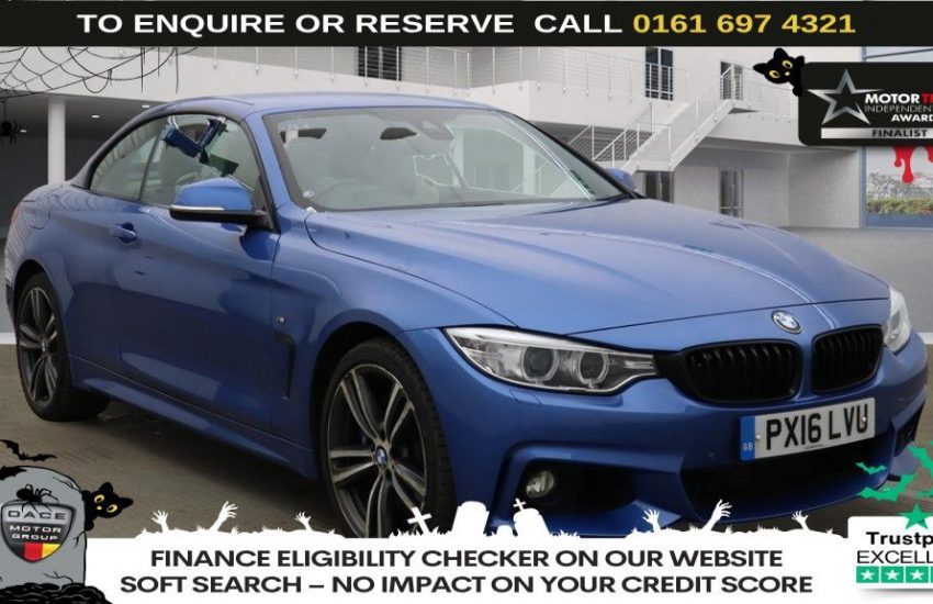 Used 2016 BLUE BMW 4 SERIES for sale in Manchester