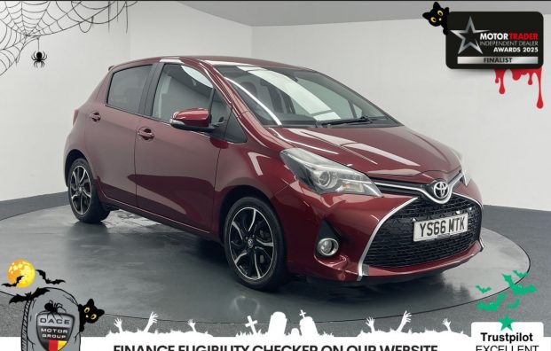 Used 2017 RED TOYOTA YARIS for sale in Manchester