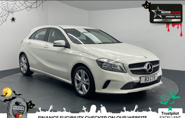 Used 2017 WHITE MERCEDES-BENZ A-CLASS for sale in Manchester