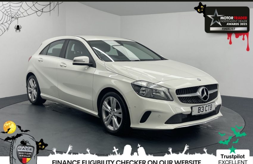 Used 2017 WHITE MERCEDES-BENZ A-CLASS for sale in Manchester