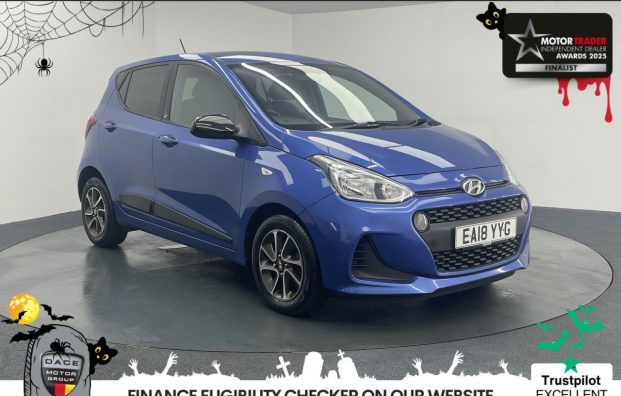 Used 2018 BLUE HYUNDAI I10 for sale in Manchester