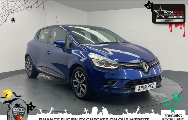 Used 2018 BLUE RENAULT CLIO for sale in Manchester