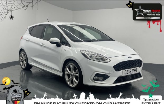 Used 2018 WHITE FORD FIESTA for sale in Manchester