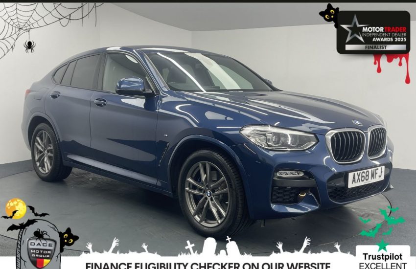 Used 2019 BLUE BMW X4 for sale in Manchester
