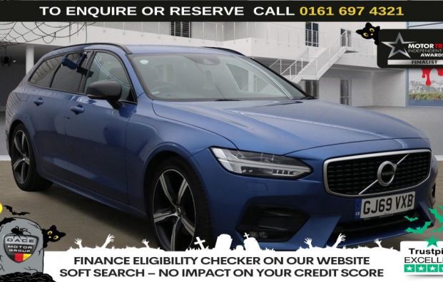 Used 2019 BLUE VOLVO V90 for sale in Manchester