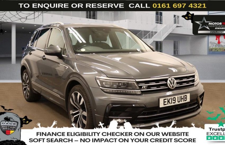 Used 2019 GREY VOLKSWAGEN TIGUAN for sale in Manchester