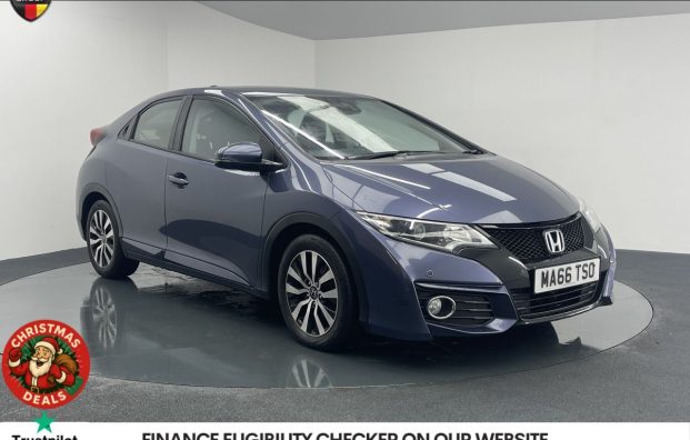 Used 2016 BLUE HONDA CIVIC for sale in Manchester