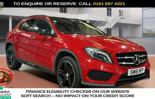 Used 2016 RED MERCEDES-BENZ GLA for sale in Manchester
