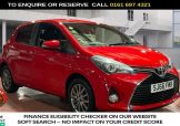 Used 2016 RED TOYOTA YARIS for sale in Manchester