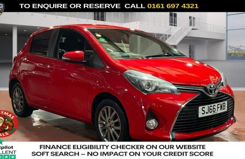 Used 2016 RED TOYOTA YARIS for sale in Manchester