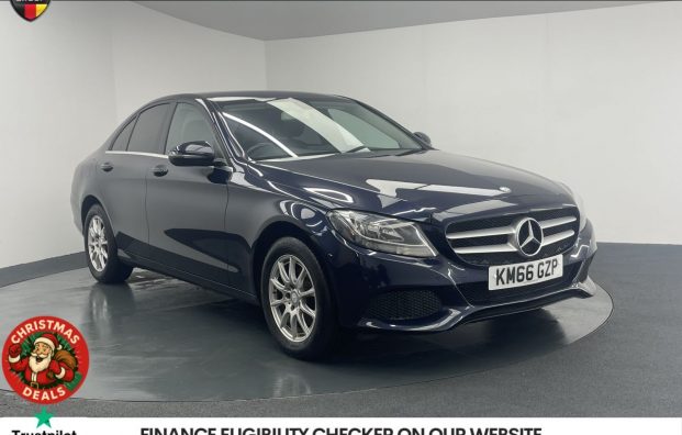 Used 2017 BLUE MERCEDES-BENZ C-CLASS for sale in Manchester