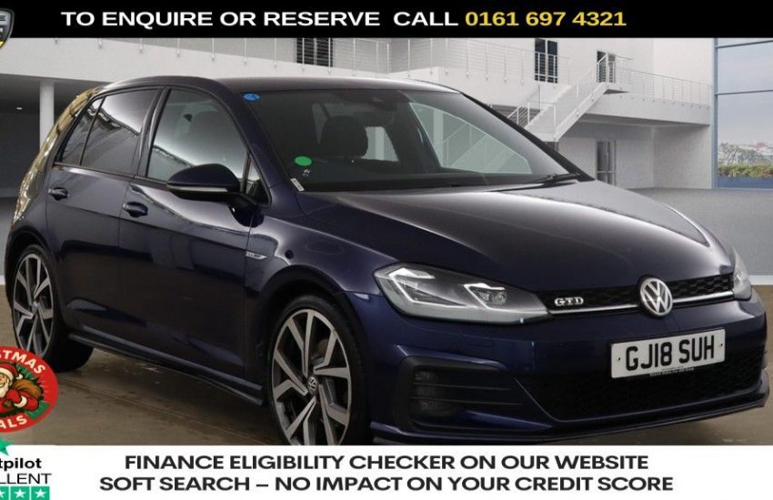 Used 2018 BLUE VOLKSWAGEN GOLF for sale in Manchester