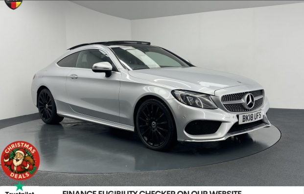 Used 2018 SILVER MERCEDES-BENZ C-CLASS for sale in Manchester