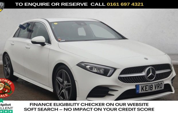 Used 2018 WHITE MERCEDES-BENZ A-CLASS for sale in Manchester