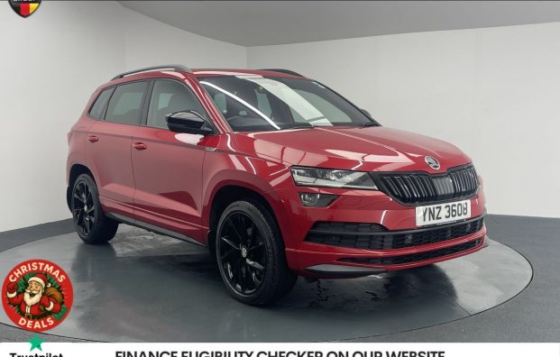 Used 2019 RED SKODA KAROQ for sale in Manchester