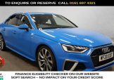 Used 2020 BLUE AUDI A4 for sale in Manchester