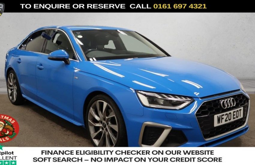 Used 2020 BLUE AUDI A4 for sale in Manchester