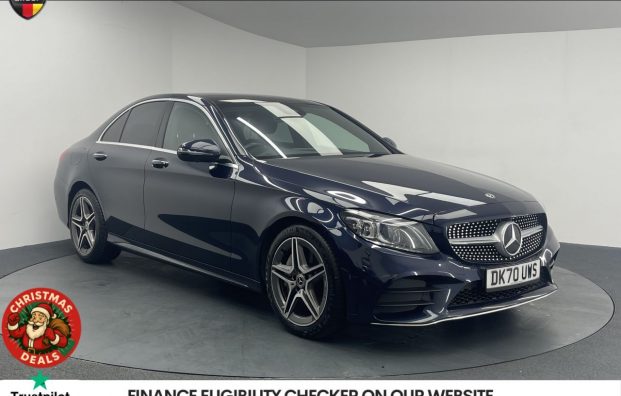 Used 2020 BLUE MERCEDES-BENZ C-CLASS for sale in Manchester
