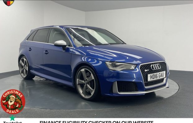 Used 2016 BLUE AUDI RS3 for sale in Manchester