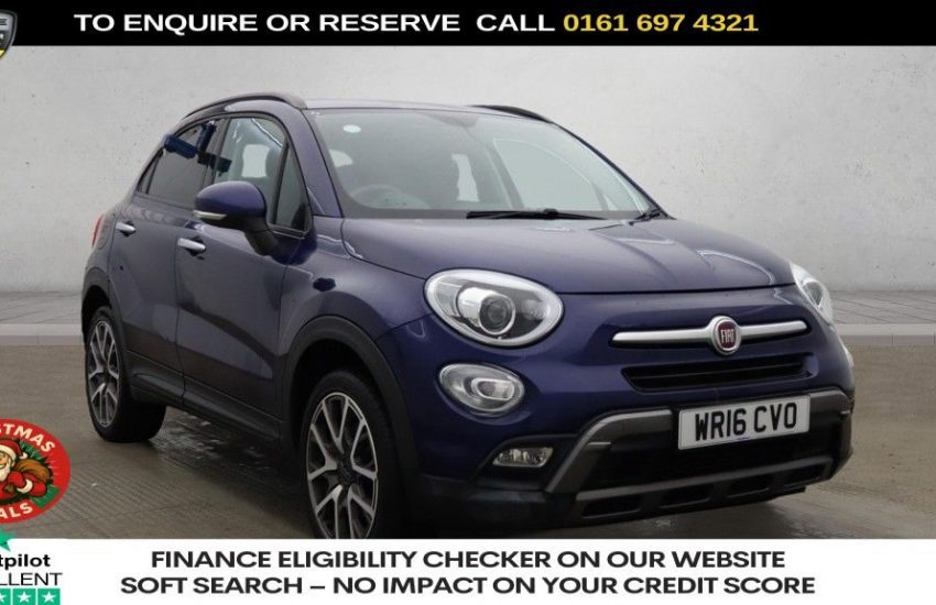 Used 2016 BLUE FIAT 500X for sale in Manchester