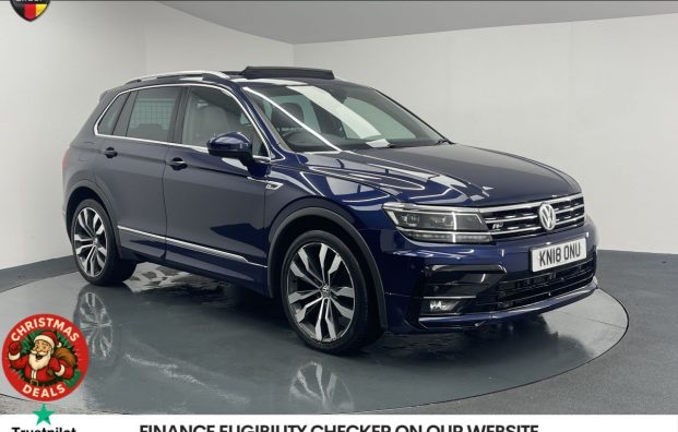 Used 2018 BLUE VOLKSWAGEN TIGUAN for sale in Manchester