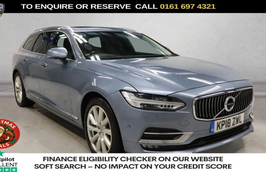 Used 2018 BLUE VOLVO V90 for sale in Manchester