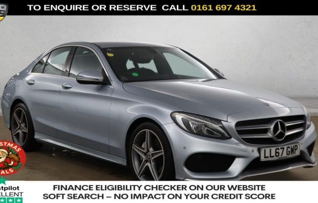 Used 2018 SILVER MERCEDES-BENZ C-CLASS for sale in Manchester