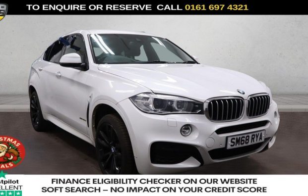 Used 2018 WHITE BMW X6 for sale in Manchester