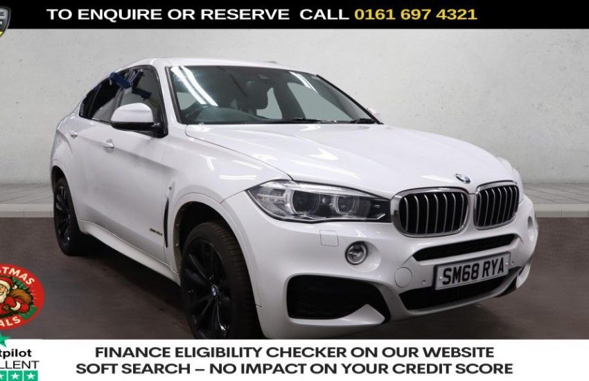 Used 2018 WHITE BMW X6 for sale in Manchester