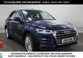 Used 2019 BLUE AUDI Q5 for sale in Manchester