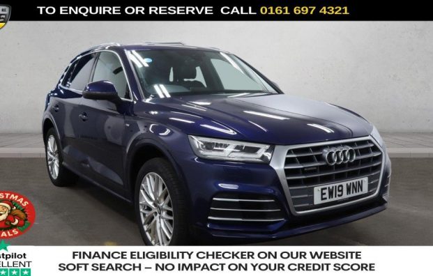 Used 2019 BLUE AUDI Q5 for sale in Manchester