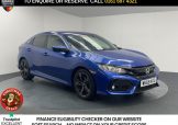 Used 2019 BLUE HONDA CIVIC for sale in Manchester