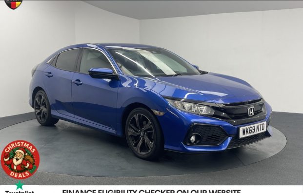 Used 2019 BLUE HONDA CIVIC for sale in Manchester