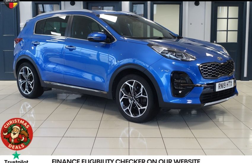 Used 2019 BLUE KIA SPORTAGE for sale in Manchester