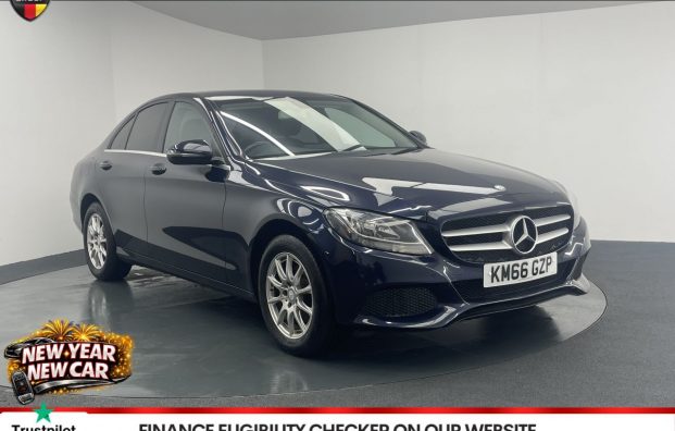 Used 2017 BLUE MERCEDES-BENZ C-CLASS for sale in Manchester