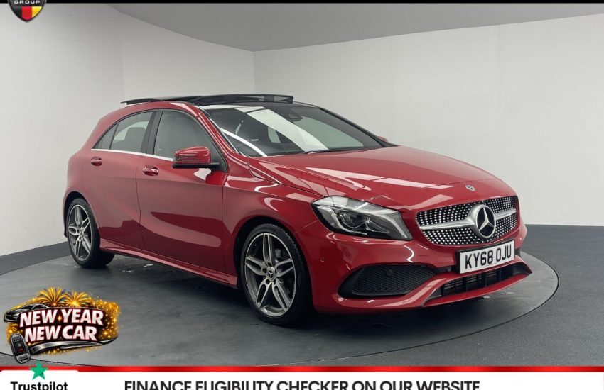 Used 2018 RED MERCEDES-BENZ A-CLASS for sale in Manchester