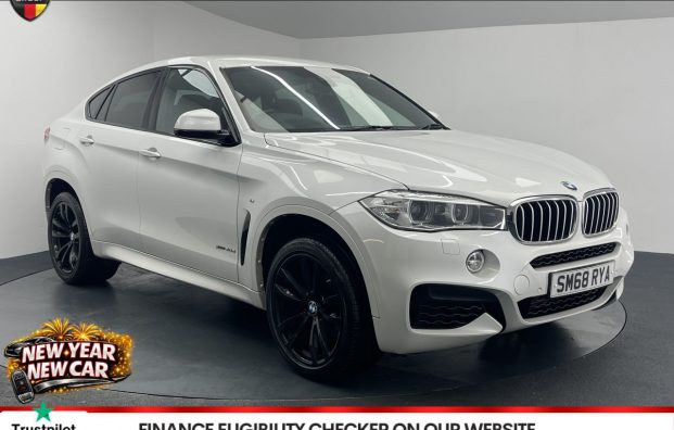 Used 2018 WHITE BMW X6 for sale in Manchester