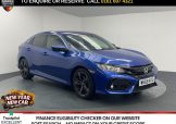 Used 2019 BLUE HONDA CIVIC for sale in Manchester