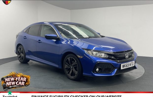 Used 2019 BLUE HONDA CIVIC for sale in Manchester