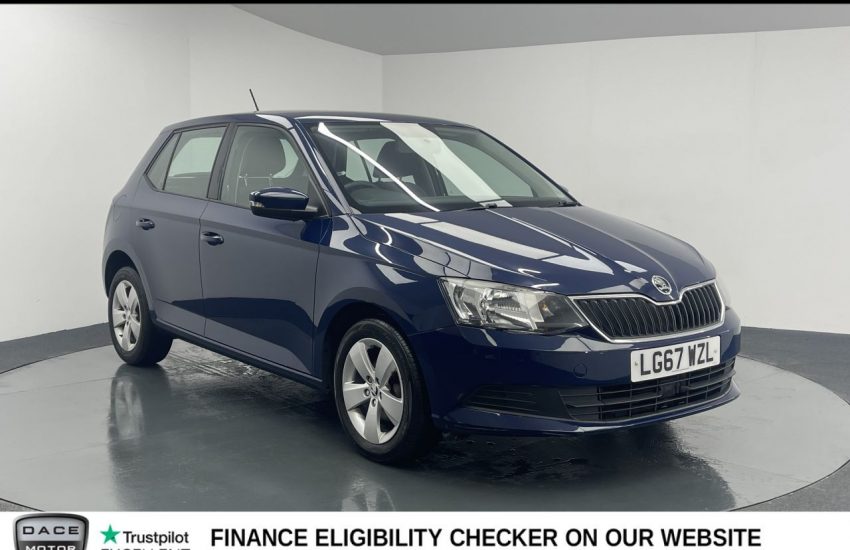 Used 2017 BLUE SKODA FABIA for sale in Manchester