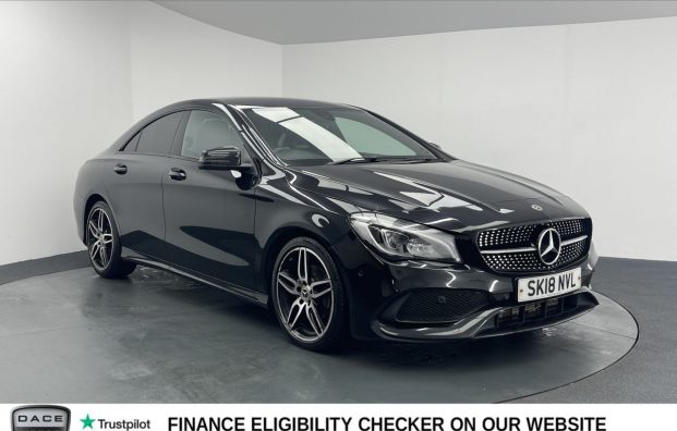 Used 2018 BLACK MERCEDES-BENZ CLA for sale in Manchester