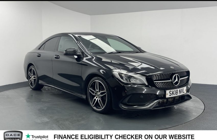Used 2018 BLACK MERCEDES-BENZ CLA for sale in Manchester