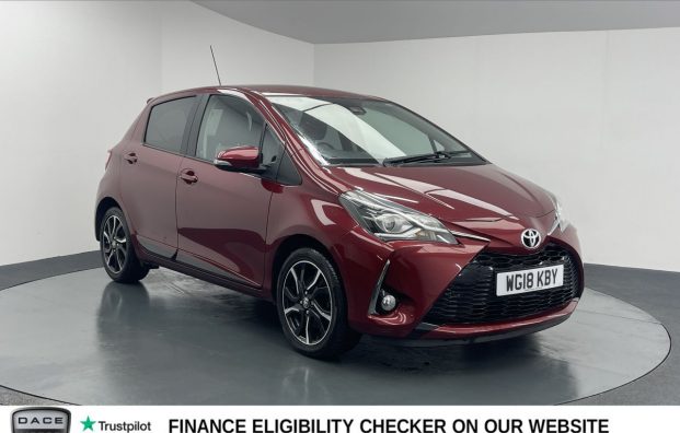 Used 2018 RED TOYOTA YARIS for sale in Manchester