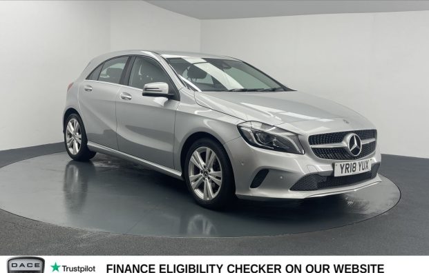 Used 2018 SILVER MERCEDES-BENZ A-CLASS for sale in Manchester