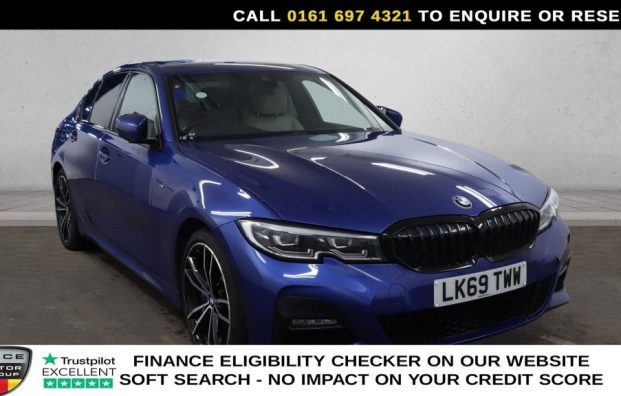 Used 2019 BLUE BMW 3 SERIES for sale in Manchester